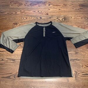 Trailside Mens Long Sleeve Shirt, XL, 1/4 Snap Button, Outdoors Fishing Hiking